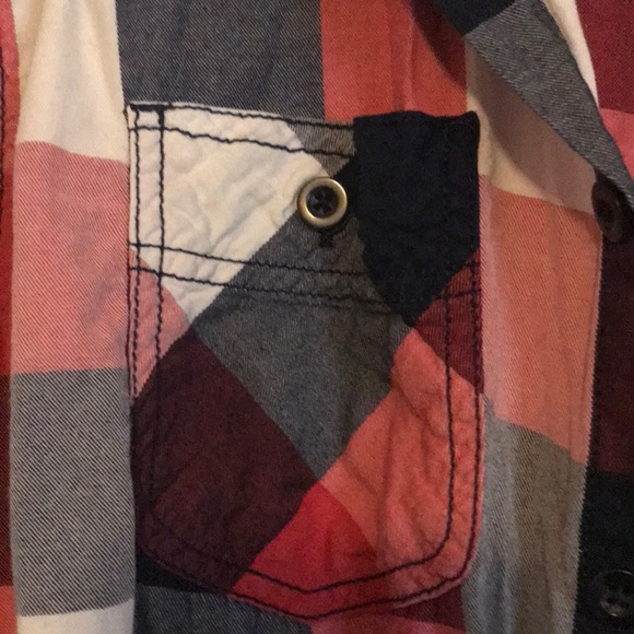 Plaid button down. - Picture 3 of 4